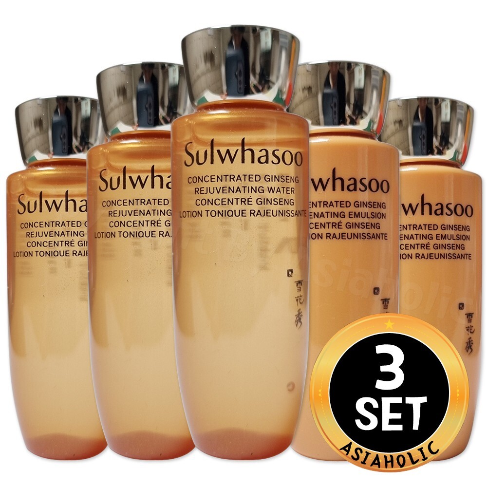 Sulwhasoo Concentrated Ginseng Renewing 25ml Water EX (3pcs)+Emulsion EX (3pcs)