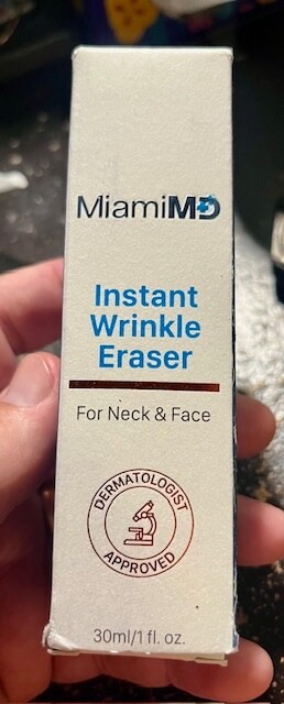 MiamiMD (Miami MD) INSTANT WRINKLE ERASER – For Neck & Face & Eyes (30ml/1oz)!