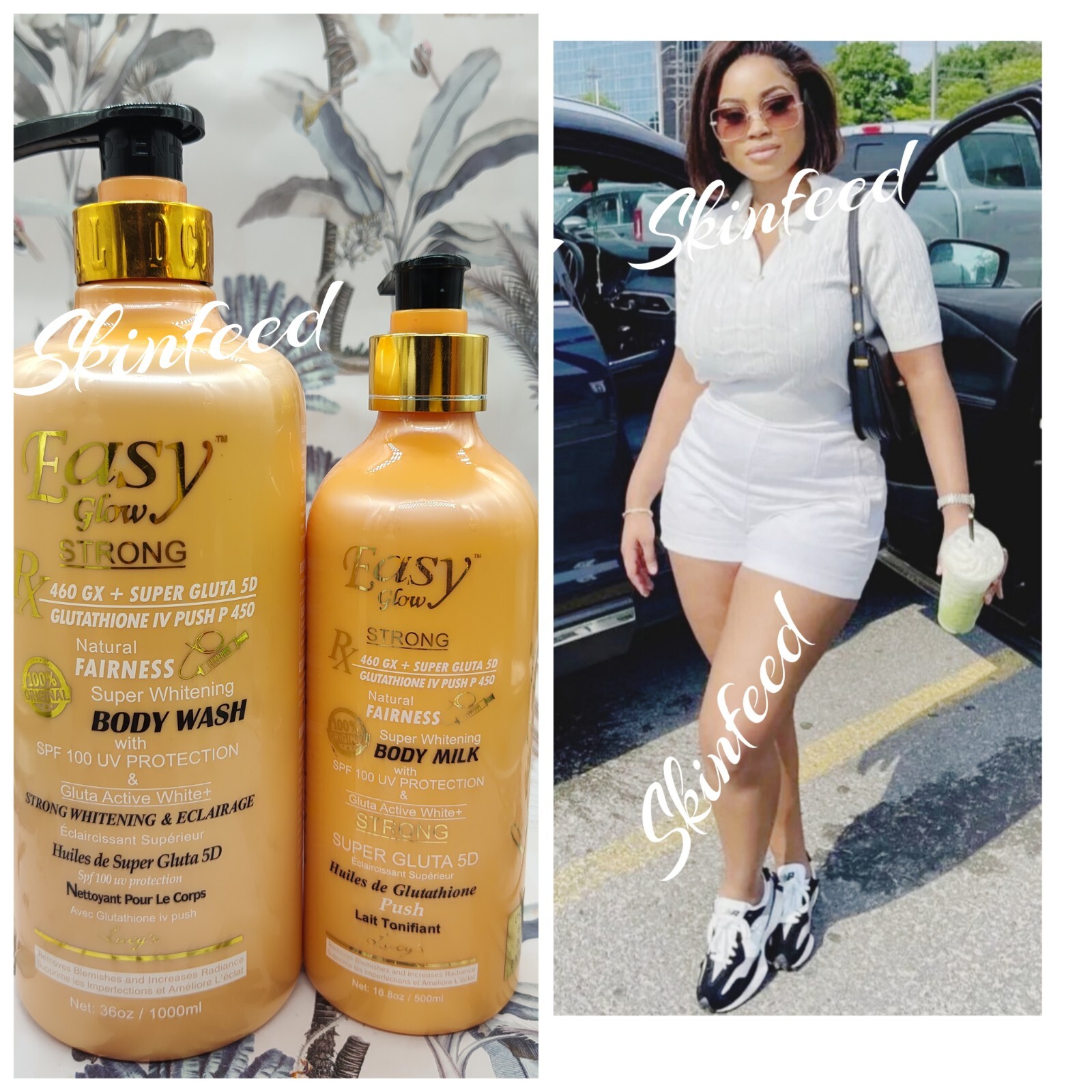 Easy Glow Natural Fairness Active White Body Lotion X 1 + Shower Gel 3in1