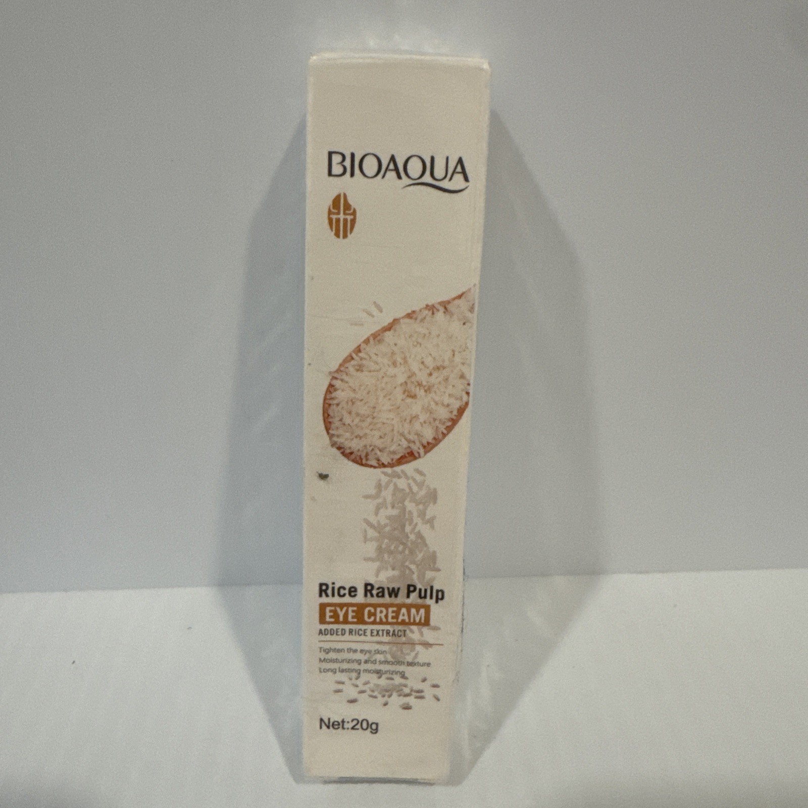 BIOAQUA Rice Raw Pulp Eye Cream Added Rice Extract Moisturizing Smooth 20g NEW