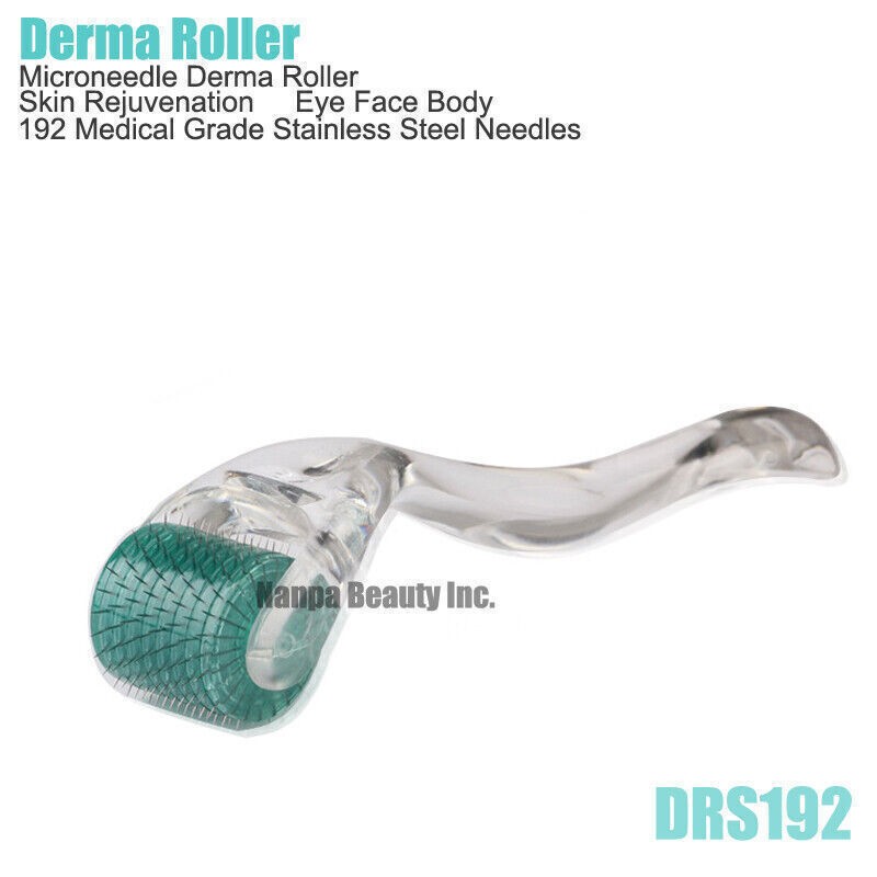 Derma Roller 192 pins Titanium 0.2mm-3mm for Hair Growth Skin Anti Acne Wrinkles