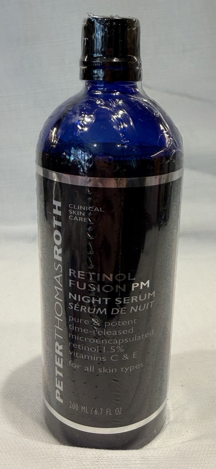 PETER THOMAS ROTH- Retinol Fusion PM Night Serum – 6.7 oz New Sealed