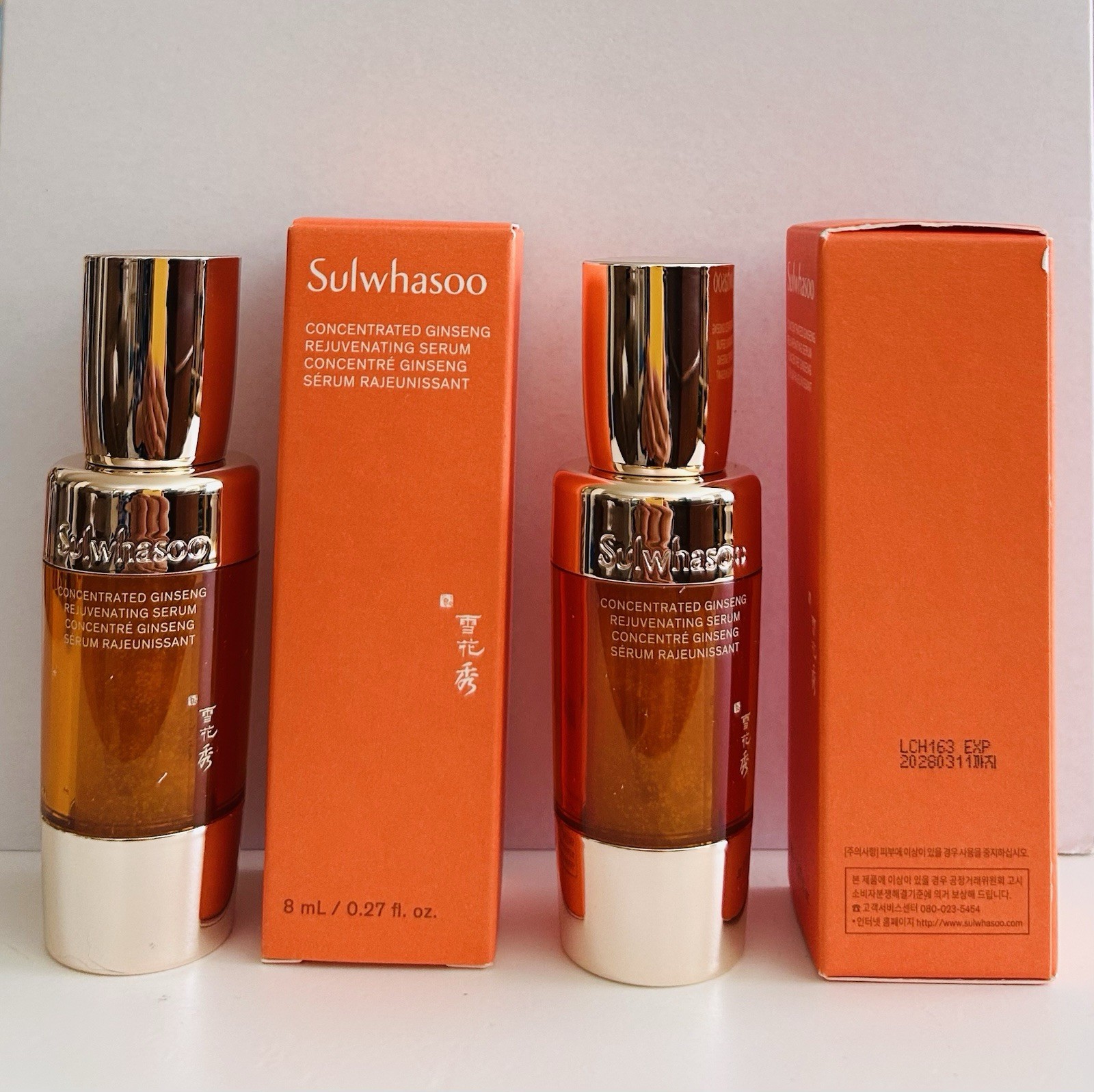 Sulwhasoo Concentrated Ginseng Renewing Serum For Anti-Aging 8ml X 2 Ea