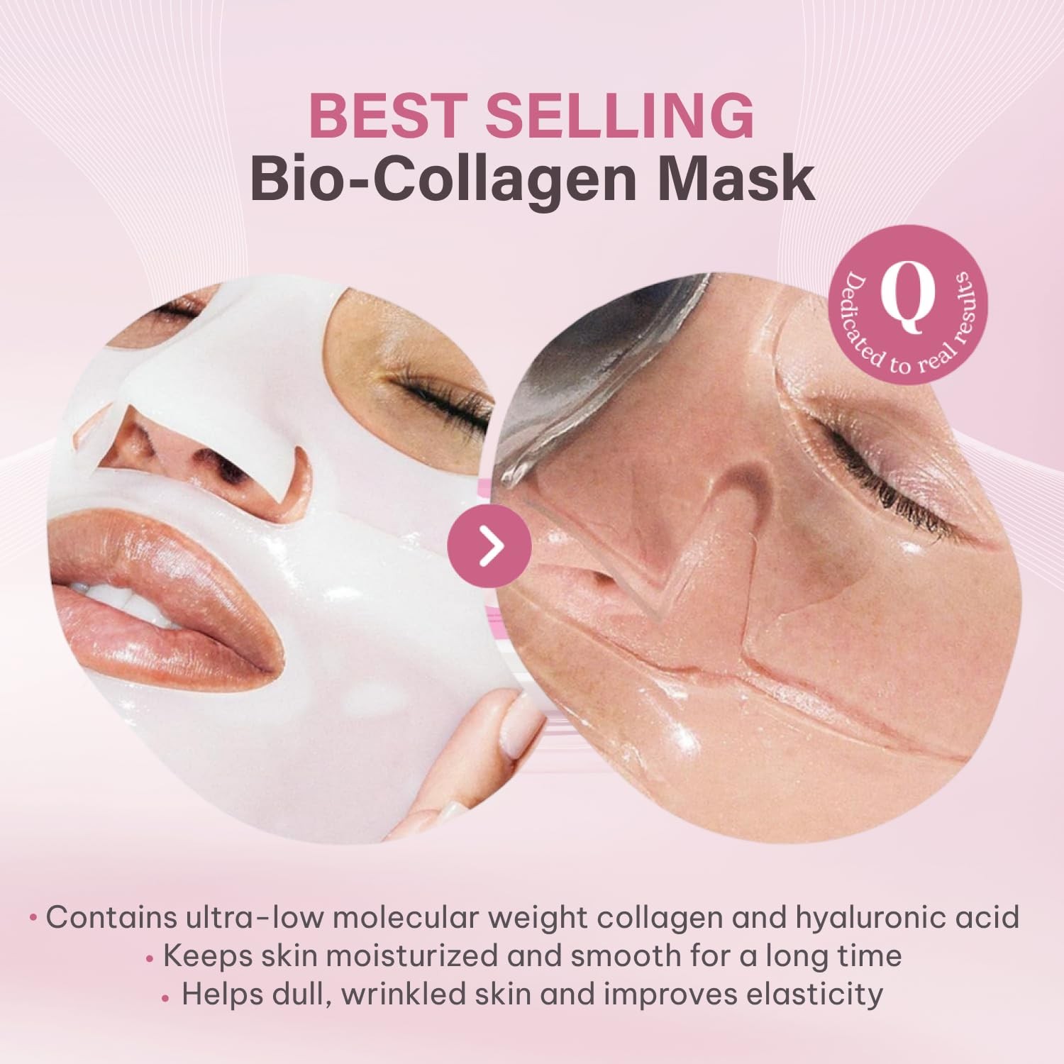 Bio-Collagen Face Mask Overnight – Hydrating Korean Sheet Mask – Niacinamide