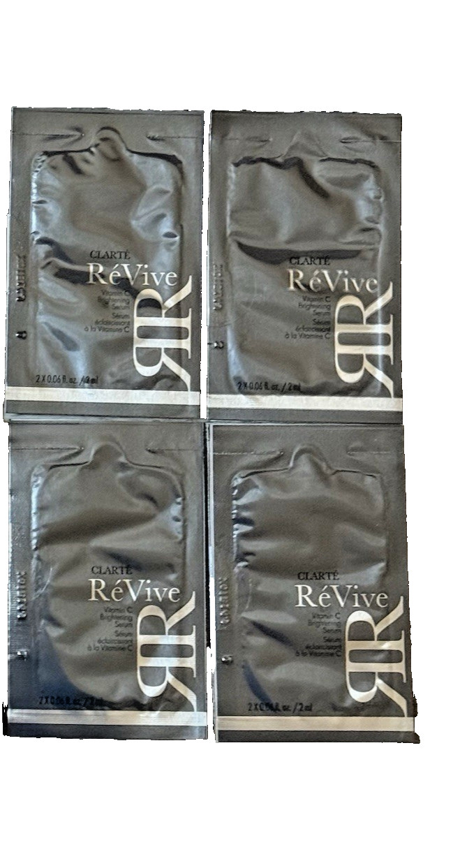 ReVive Clarte Vitamin C Brightening Serum Packets – 2x2ml/pack x4=16ml