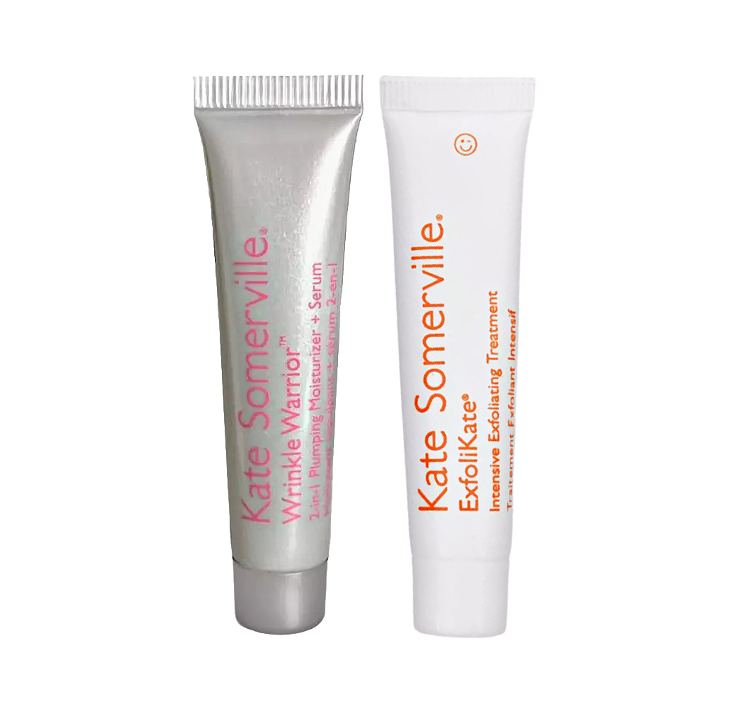 Kate Somerville Wrinkle Warrior Plumping Moisturizer & Exfoliator (2 Piece Set)