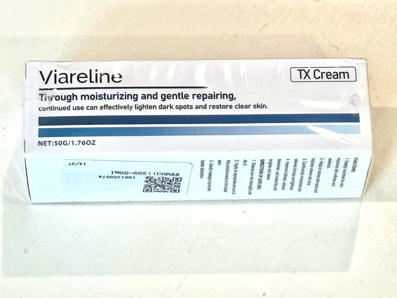 Viareline TX Creme Dark Spots Clear Skin 1.76 oz Expires 10/27/28 SEALED NEW