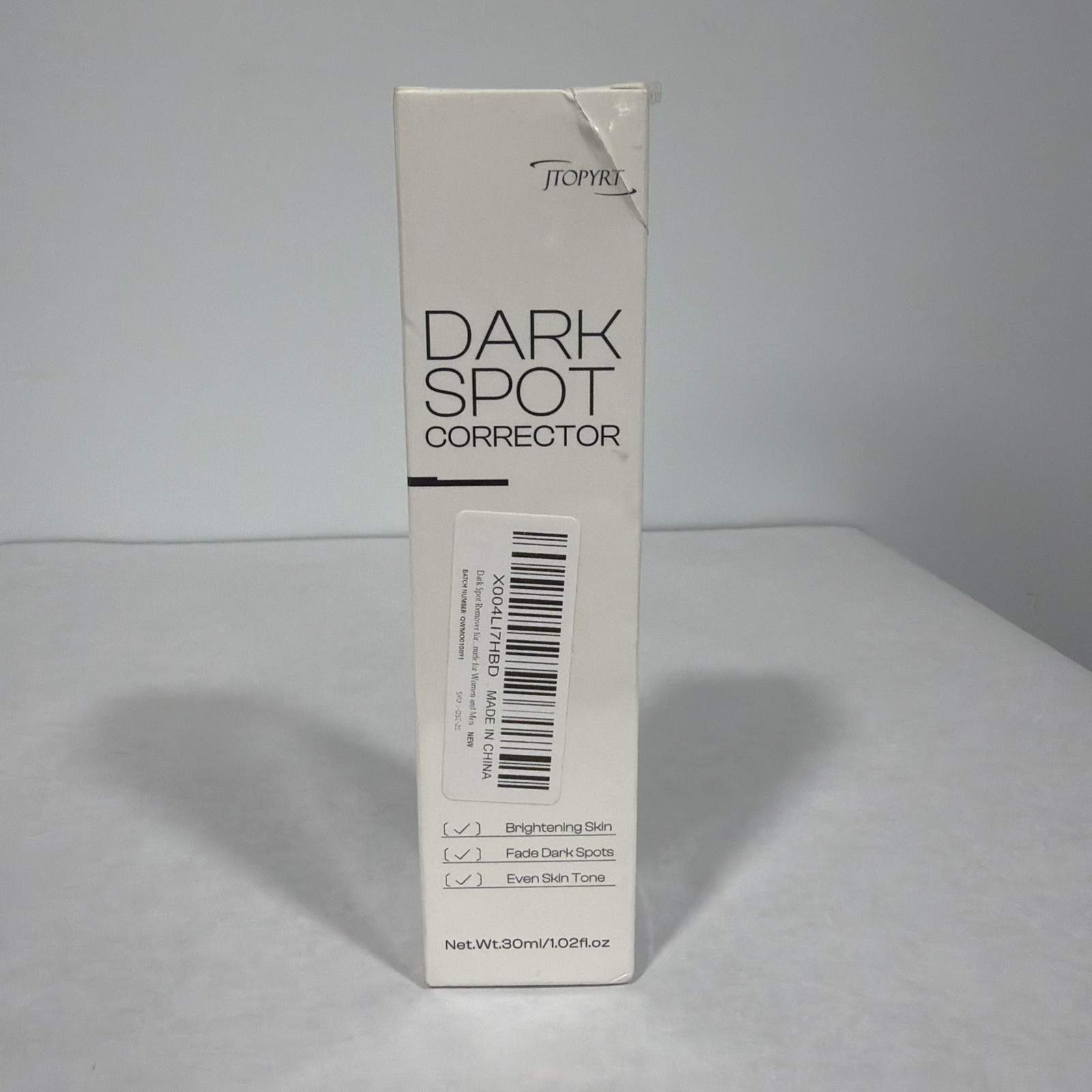 JTOPYRT Dark Spot Corrector, Niacinamide, Ascorbic Acid, Brighten Skin, Exp 3/28