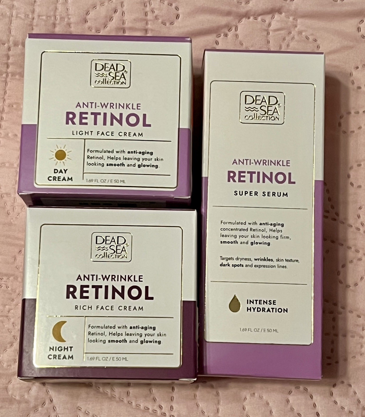 ✨Dead Sea Collection Retinol Super Serum & Anti-Wrinkle Day & Night Cream Set ✨