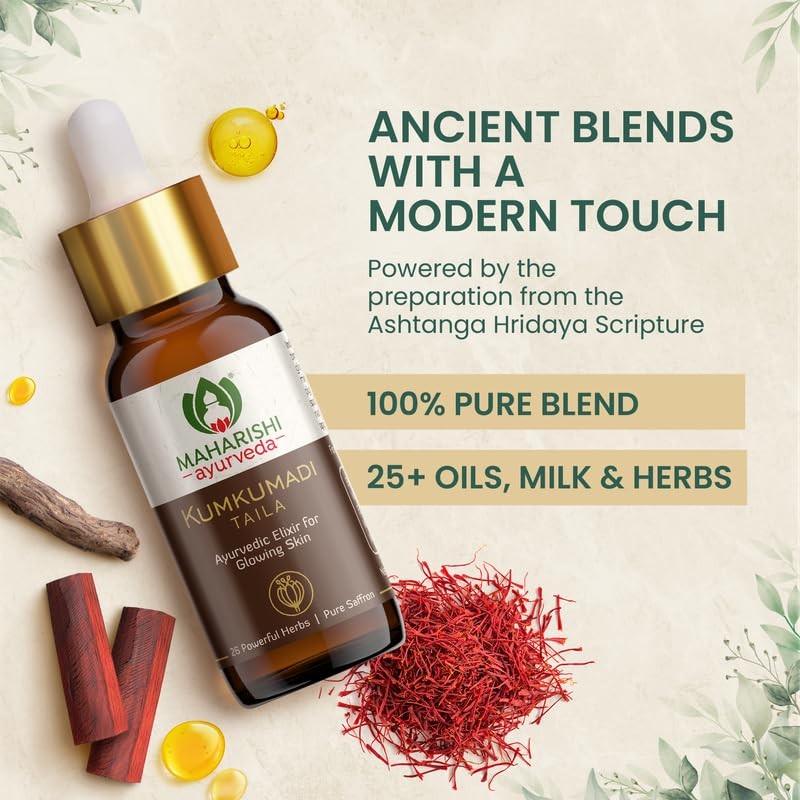 Maharishi Ayurveda Kumkumadi Tailam 10 ml Pack of 1 Face Serum Oil