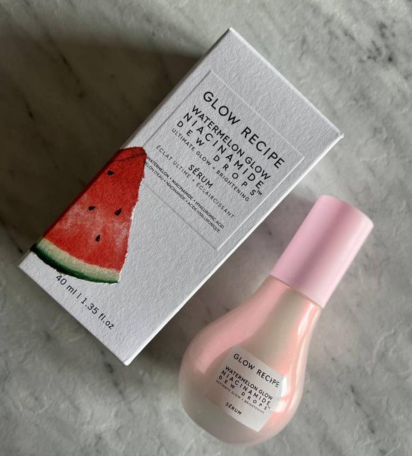 NIB Authentic Glow Recipe Watermelon Glow Niacinamide Dew Drops Serum,2 sizes