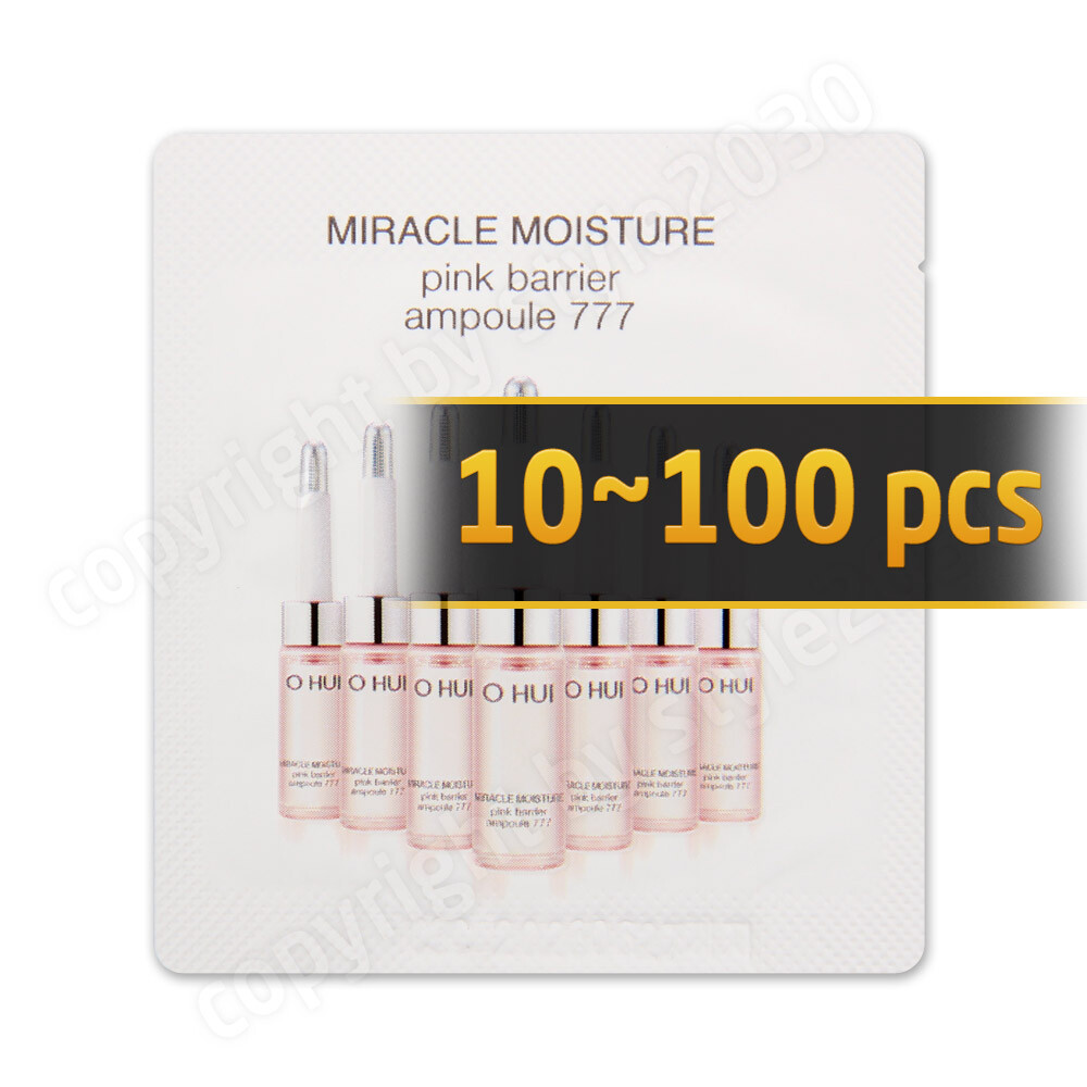 O HUI Miracle Moisture Pink Barrier Ampoule 777 1ml (10~100 pcs) OHUI