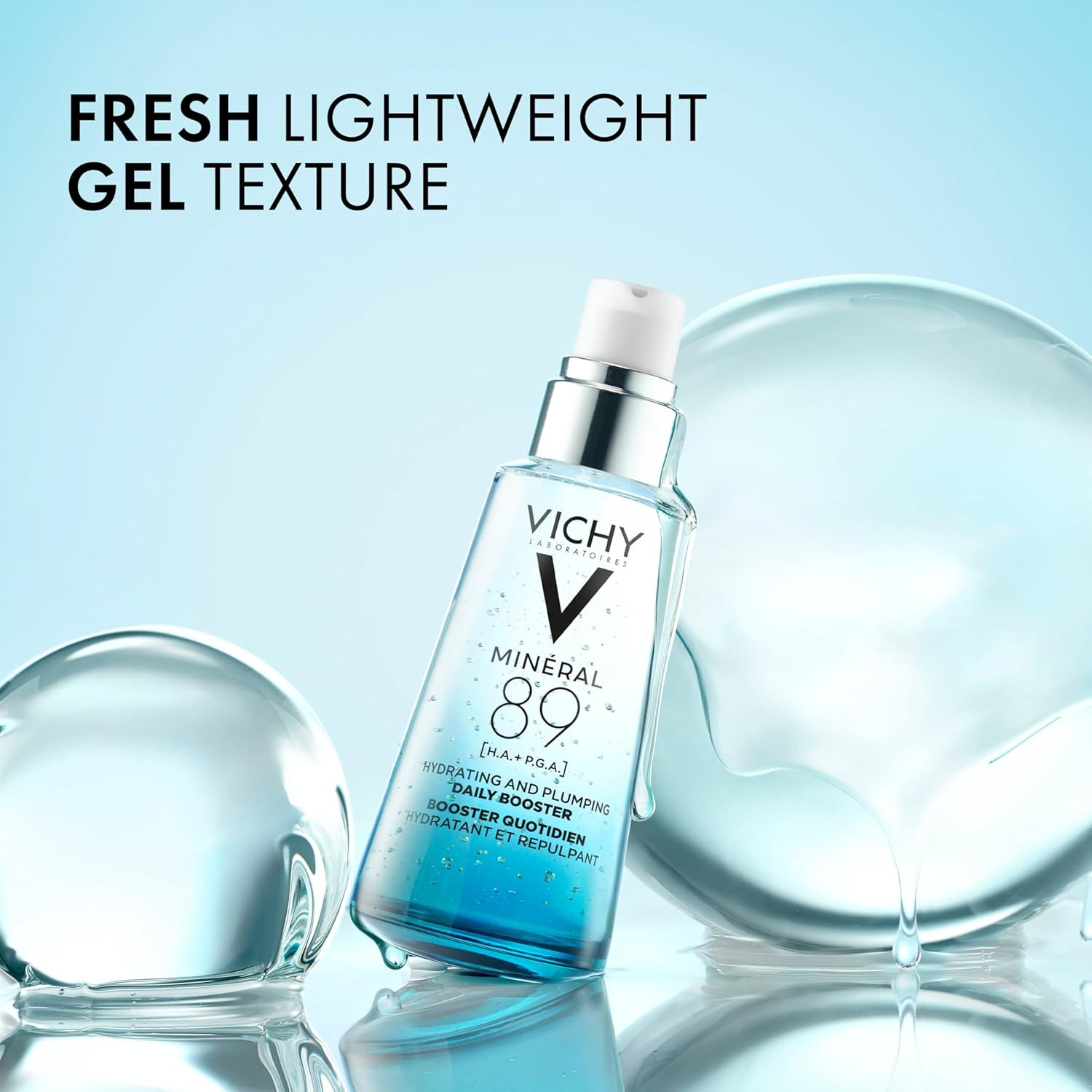Mineral 89 Booster, Pure Hyaluronic Acid Serum for Face with Polyglutamic Acid f