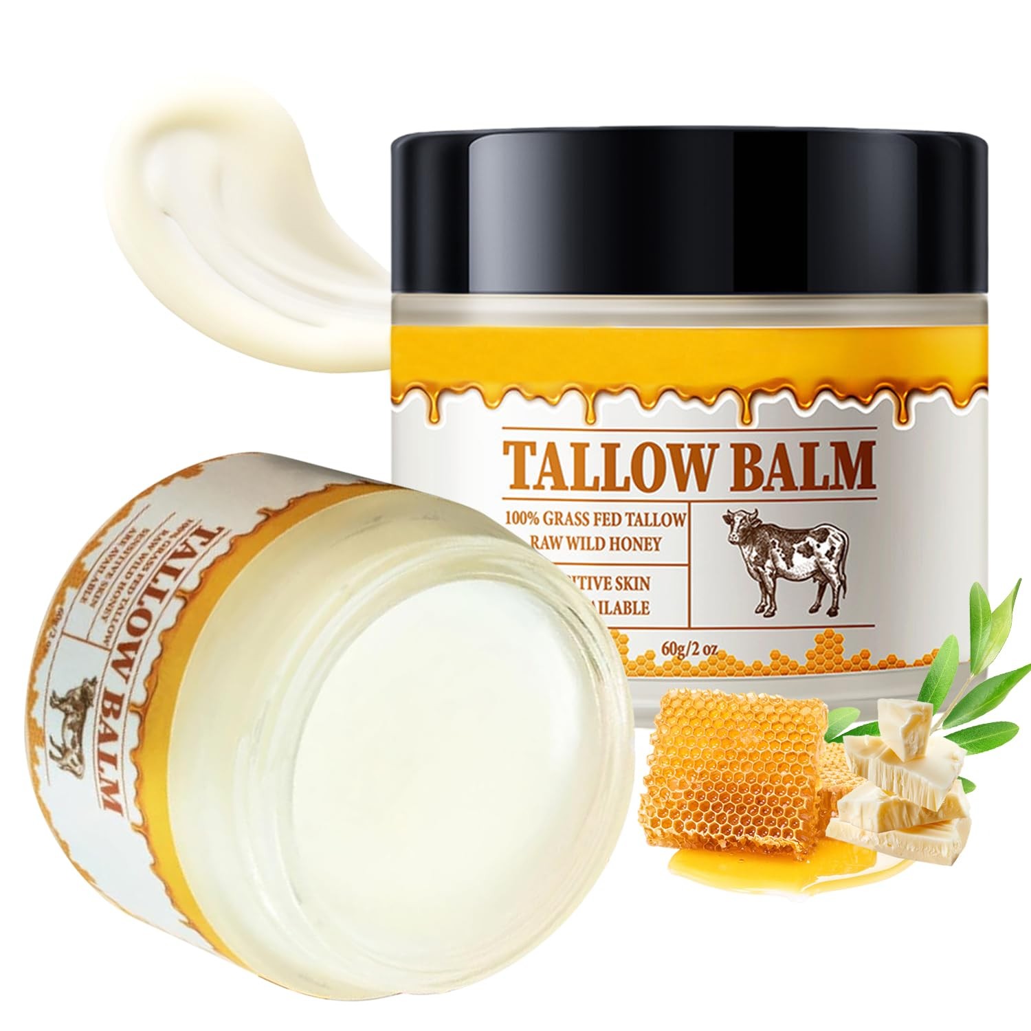 Crema De Cebo De Res Miel 4 Oz Para La Cara y La Piel Sevo Cevo Sebo En Oferta