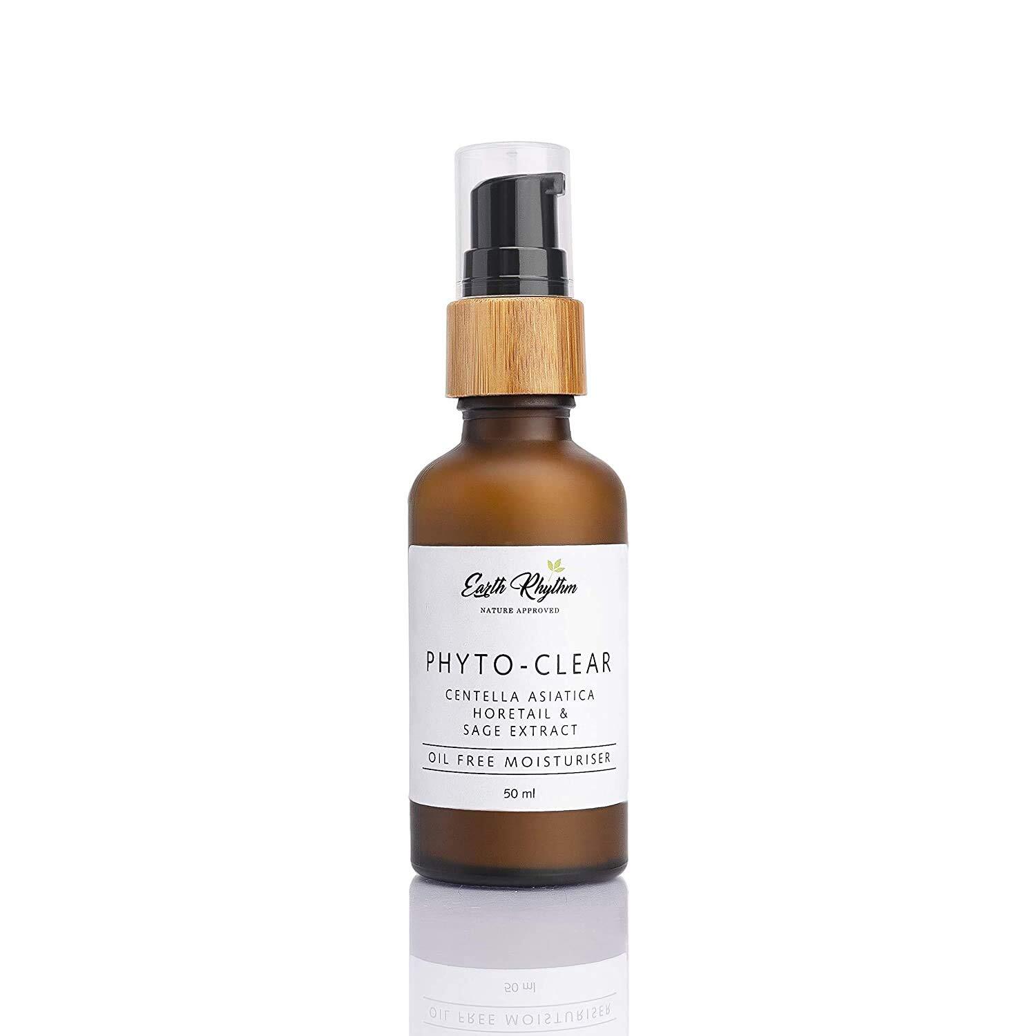 Earth Rhythm Phyto Clear Oil Free Moisturiser for Oily & a-cne Prone Skin 50ml-