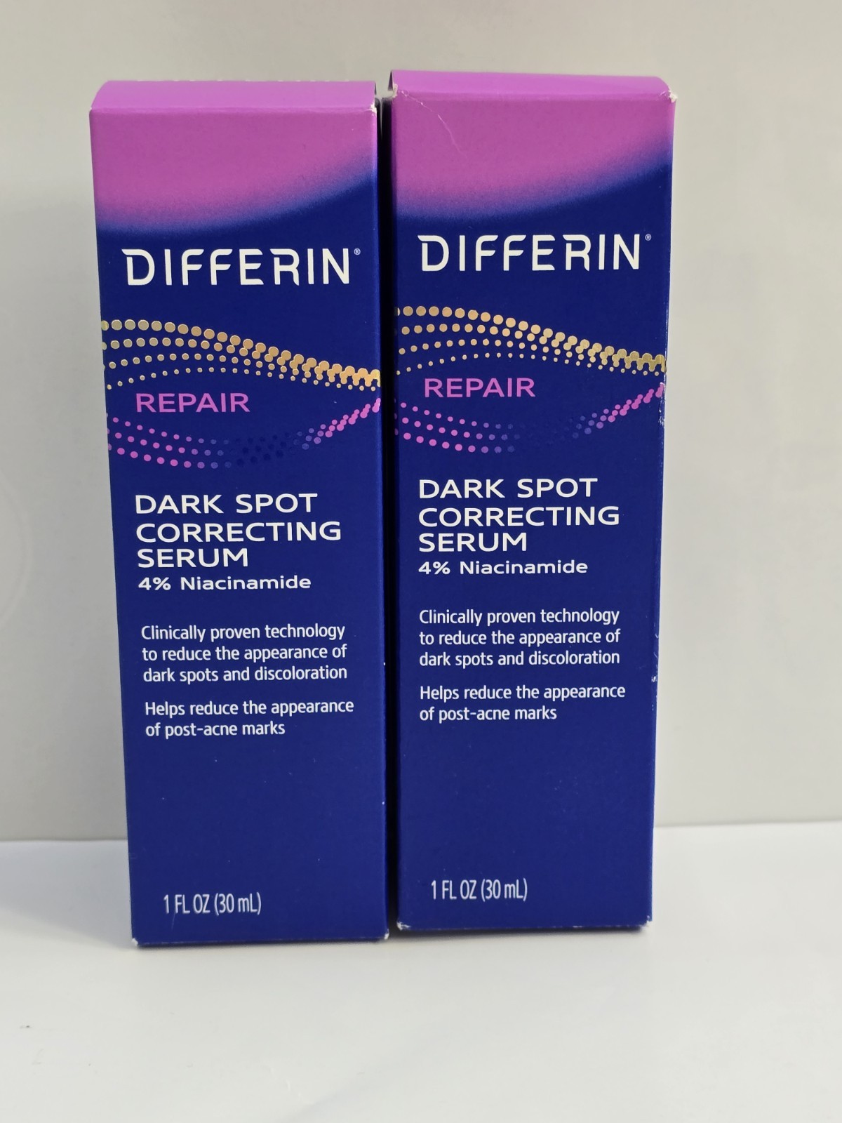 Differin Repair Dark Spot Correcting Serum 4% Niacinamide Lot Of 2 New
