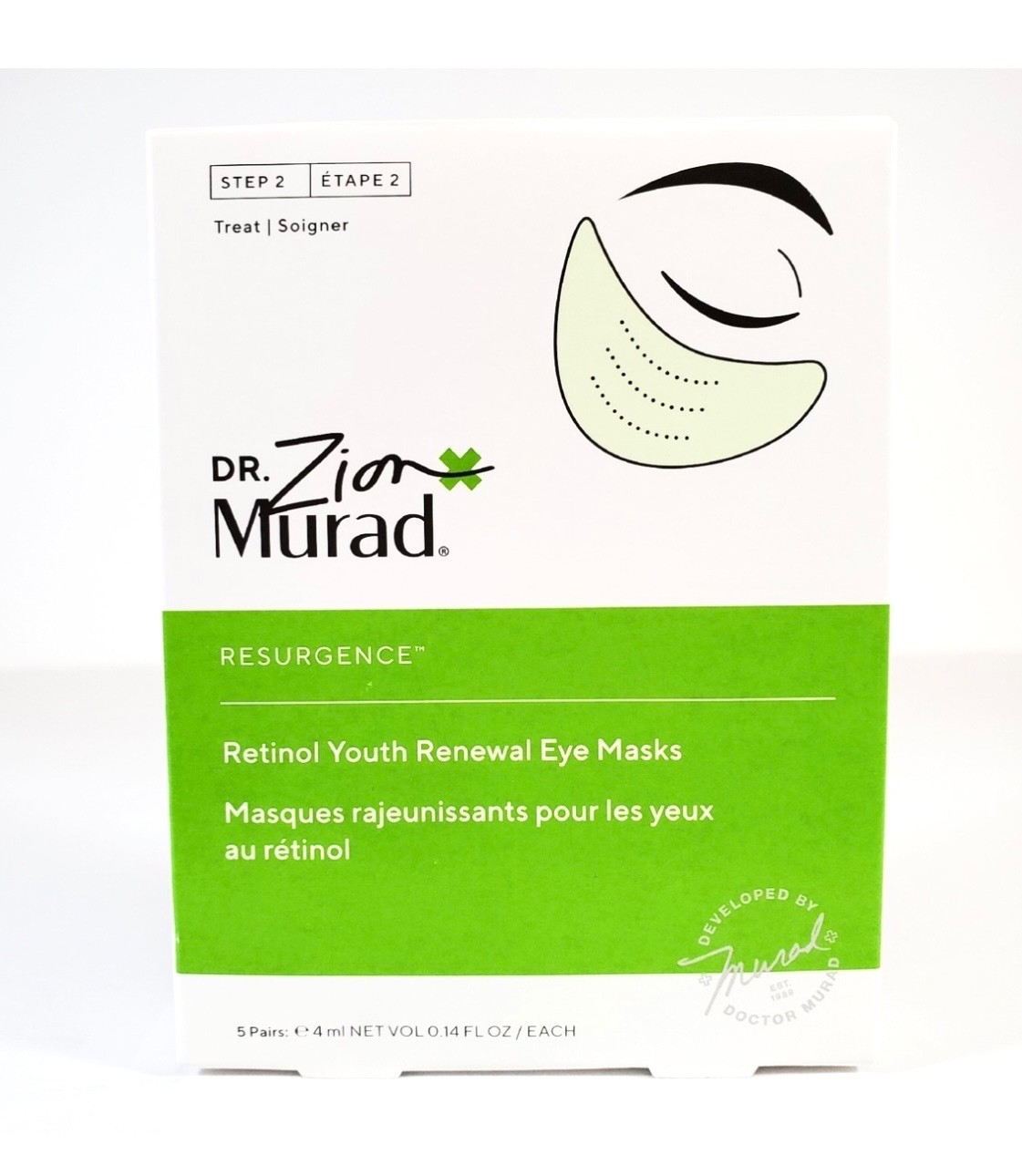 Murad Retinol Youth Renewal Eye Masks 5 PAIR•RESURGENCE•FOR ALL SKIN TYPES• NEW