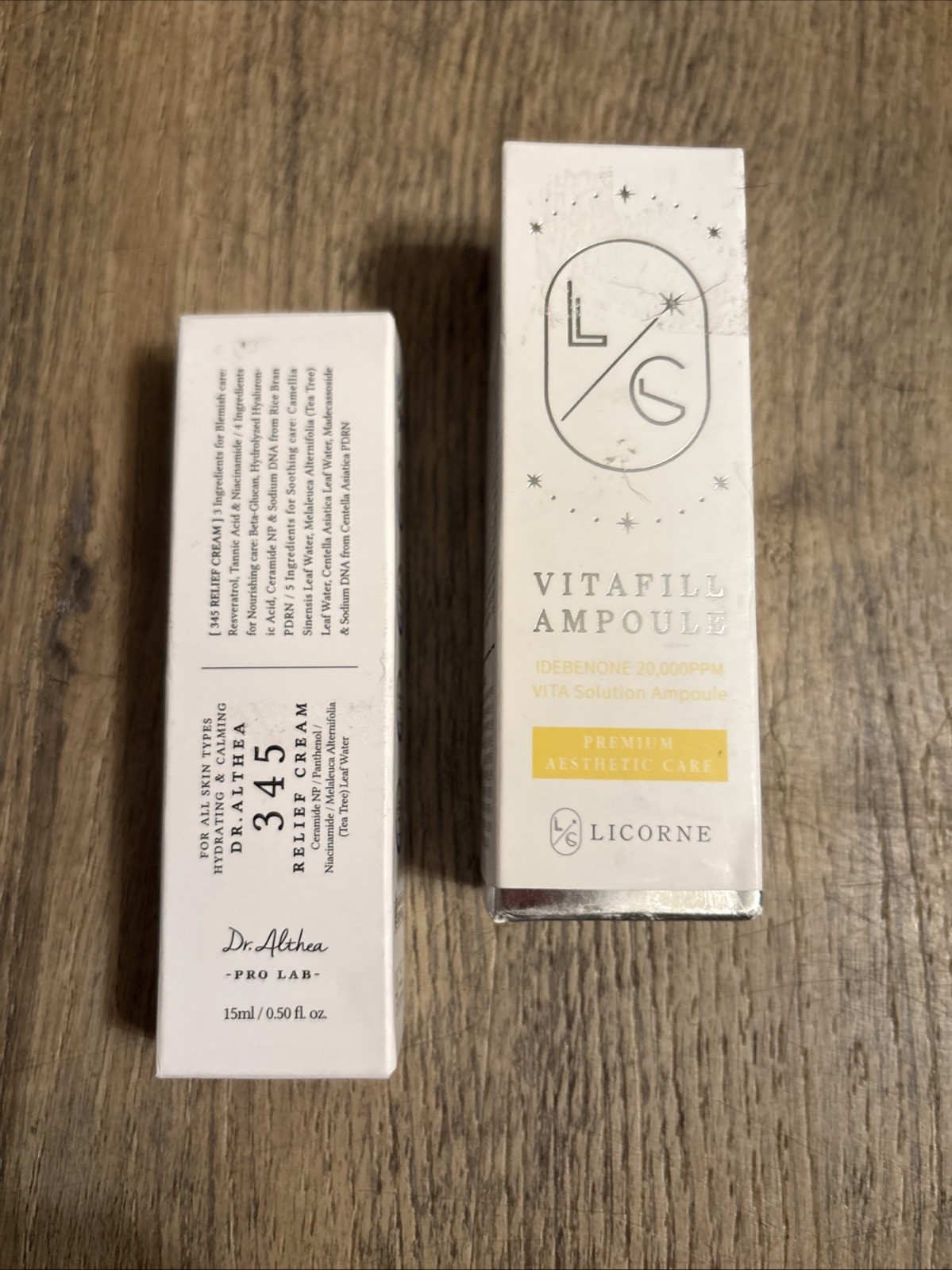 Licorne Vitafill Ampoule 30ml + Dr. Althea 345 Relief Cream 15ml Exp 2028 & 2029