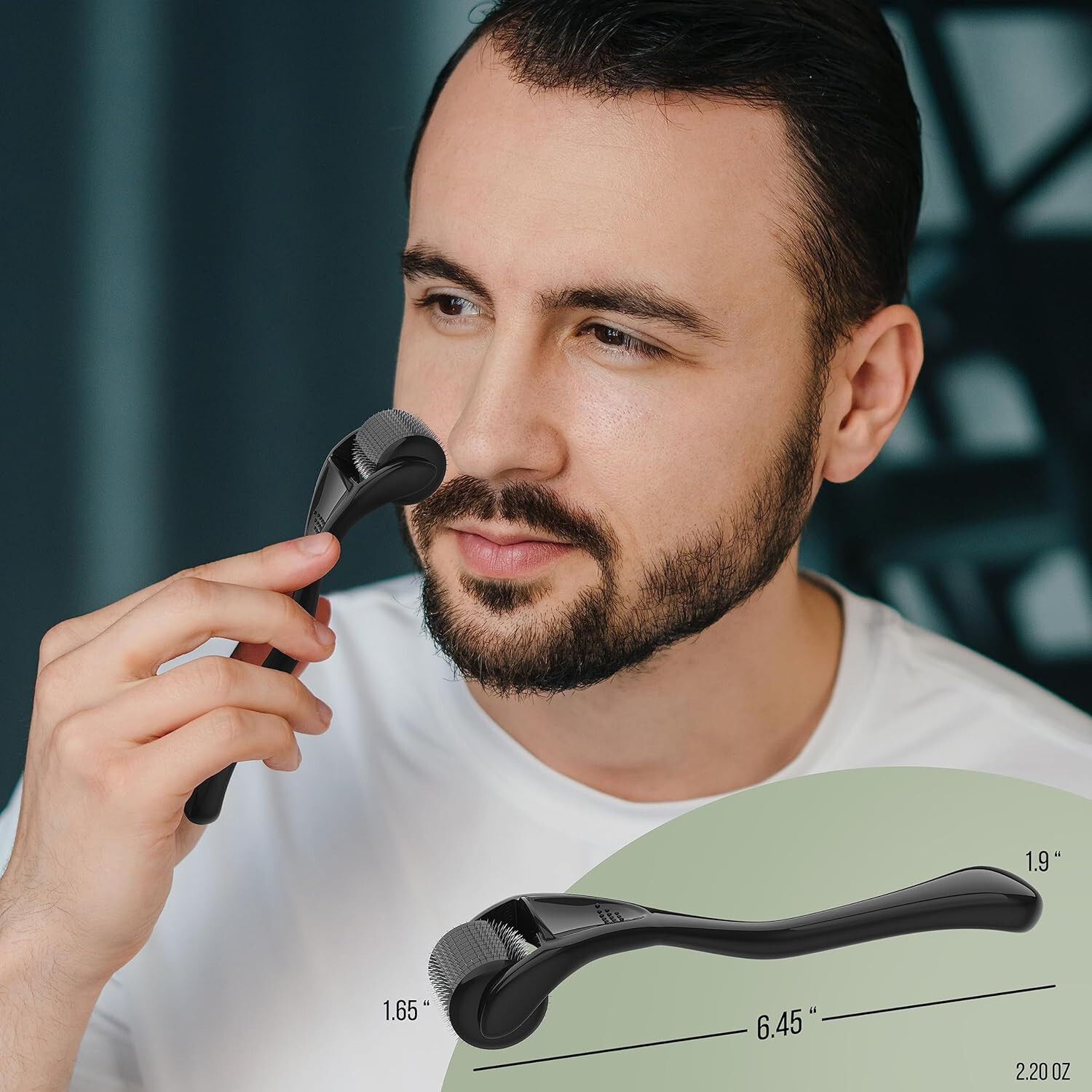 Beard Hair Growth Derma Roller Titanium Derma Roller Hair Facial Skin Beard