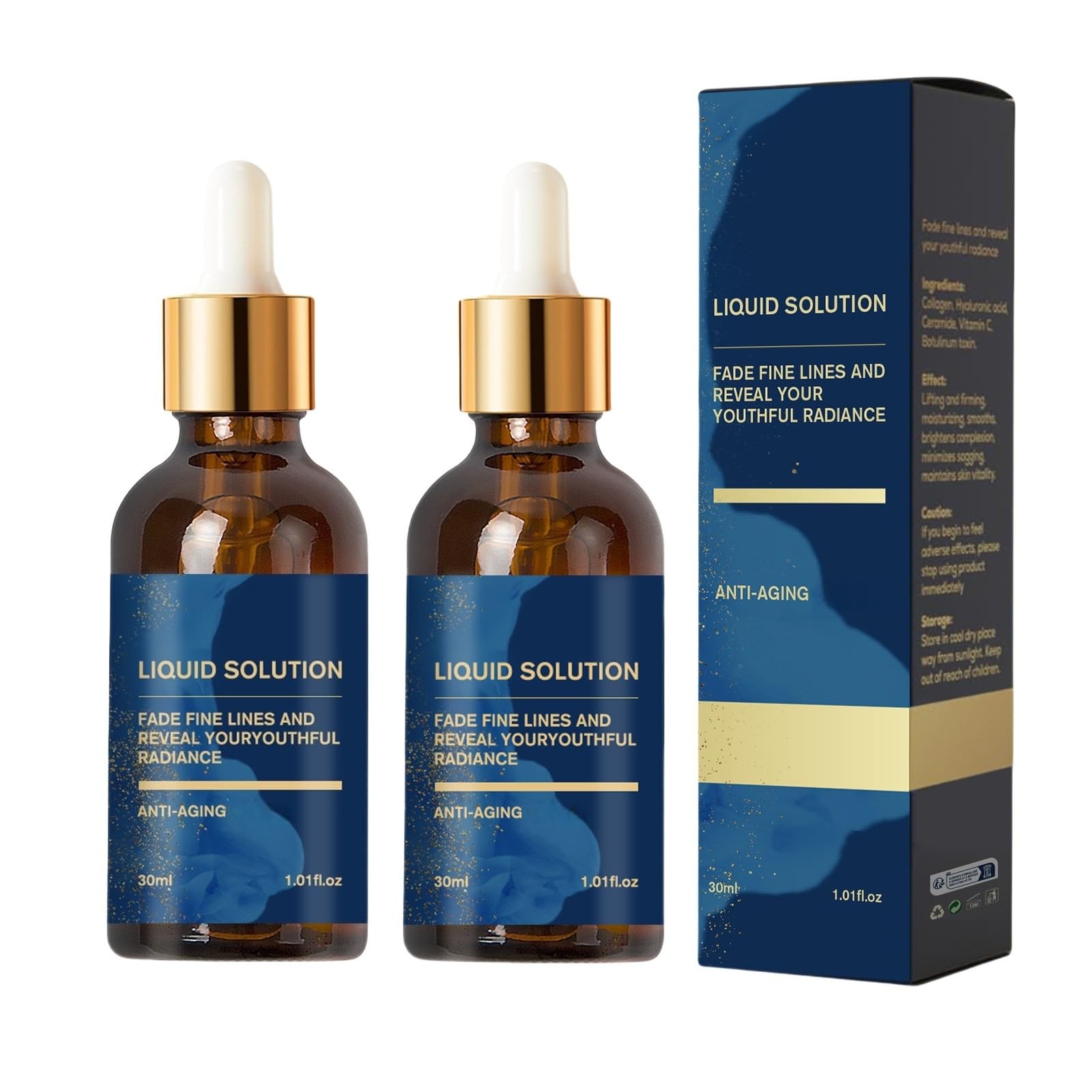 2 Bottle Face Serum in a Bottle, Stock Solution Facial Serum, Liquid Solution