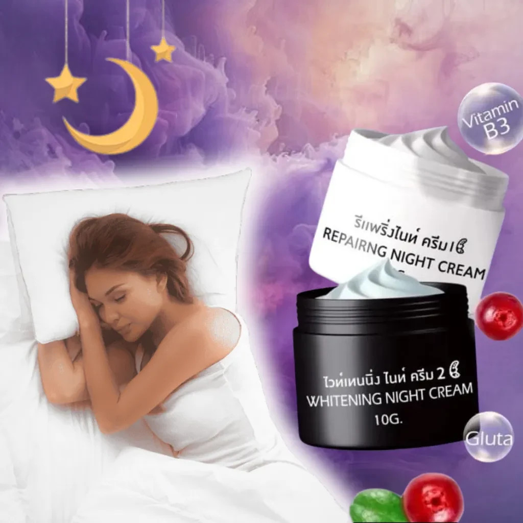 RCC Night Cream (Repairing & Whitening) – 2-in-1 Set (112g)