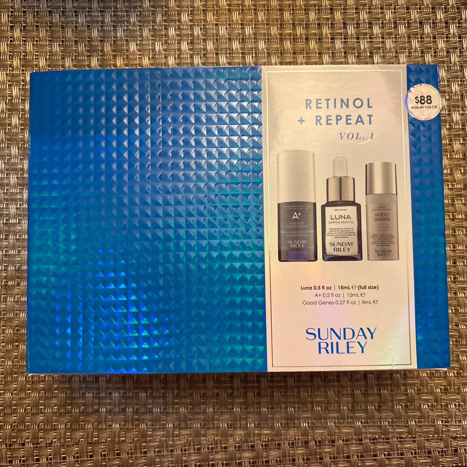 Sunday Riley Retinol Repeat Vol 1 Set Luna A+ Serum Good Genes $126 Value