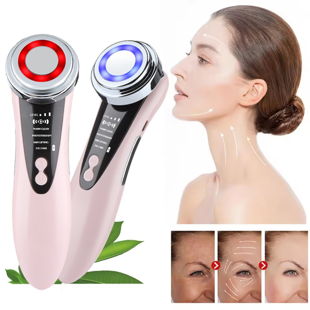 5in1 EMS Microcurrent Face Lifting Beauty Device Skin Rejuvenation Anti Wrinkle