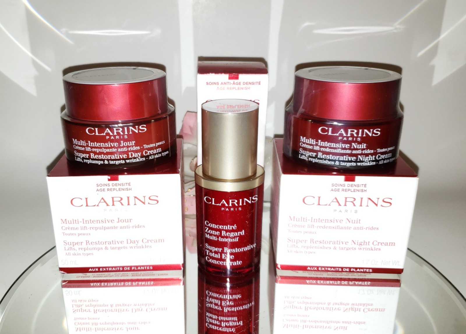 Clarins Super Restorative Day or Night Cream 1.7oz or Total Eye Lift 0.5oz PICK