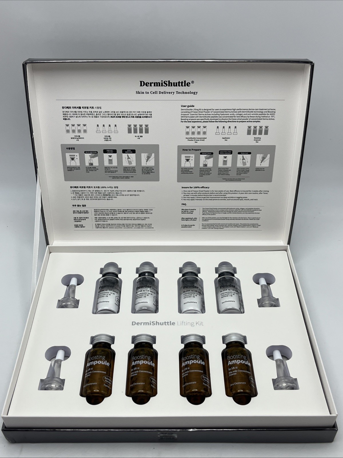 Dermishuttle Lifting Kit Anti-Aging Face Serum Ampoule 8 Weeks Jeu’ Demeure NEW