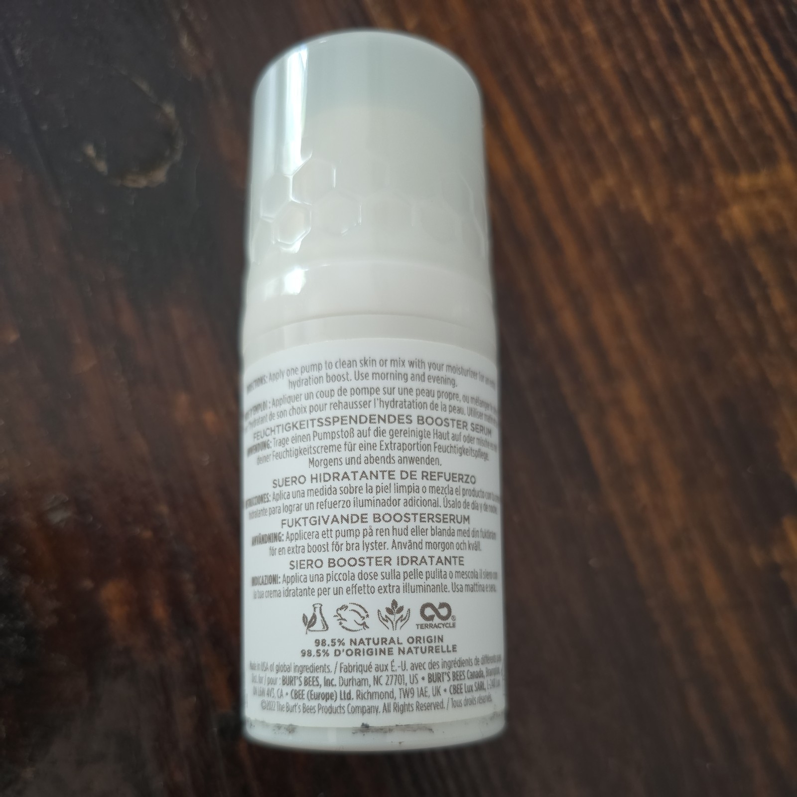 3 X Burt’s Bees Hydrating Concentrated Serum with Hyaluronic Acid + Algae 1 oz