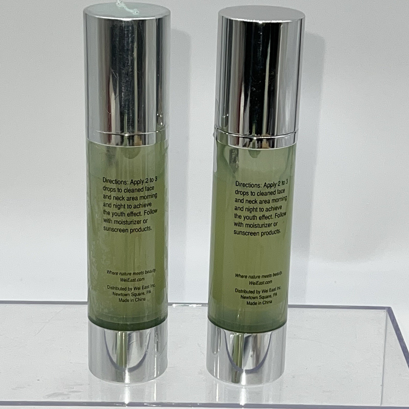 Lot of 2 NEW SEALED WEI EAST CHINA HERBAL YOUTH RECAPTURED FACE SERUM 1.7 OZ Ea