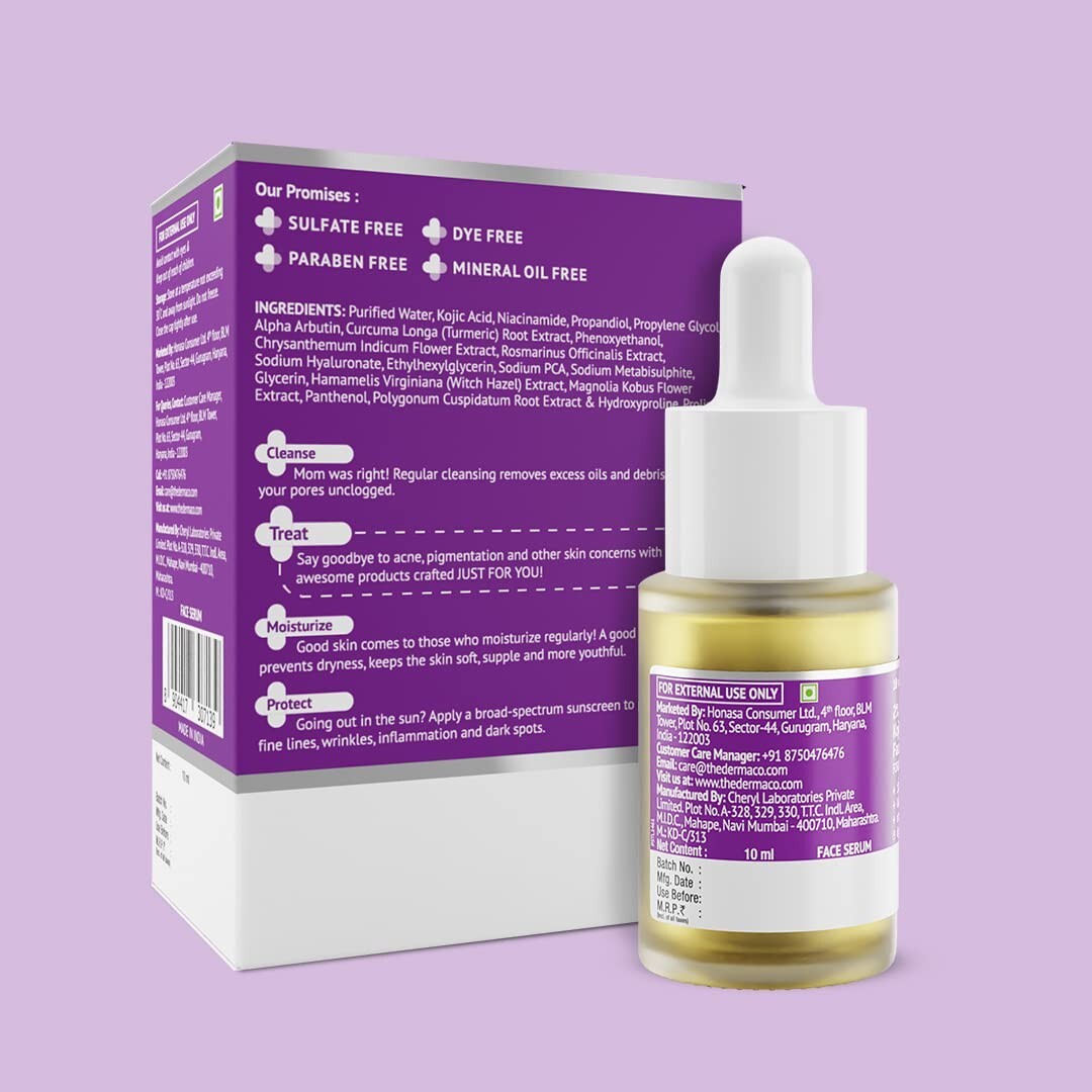 The Derma Co 2% Kojic Acid Face Serum With 1% Alpha Arbutin & Niacinamide 10ML