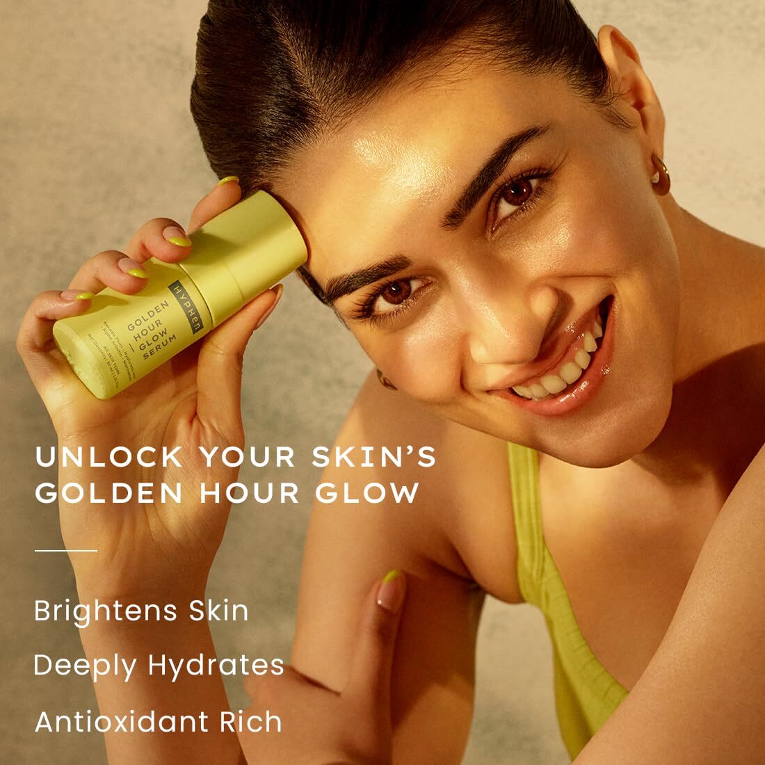 Hyphen Golden Hour Glow Face Serum With Niacinamide, For Men & Women, 30ml
