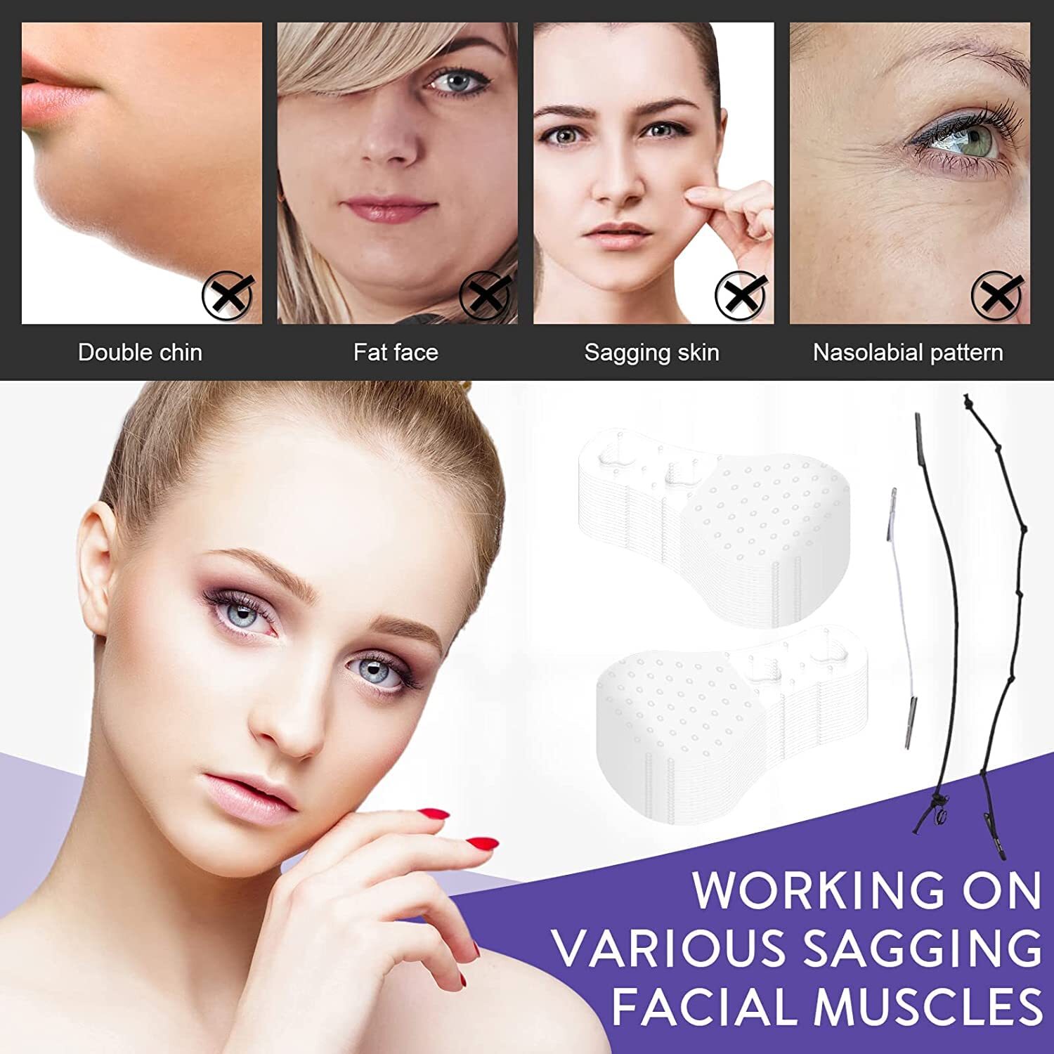 Face Lift Tape, Invisible, Ultra-thin & Waterproof Instant Face Lift Stickers US