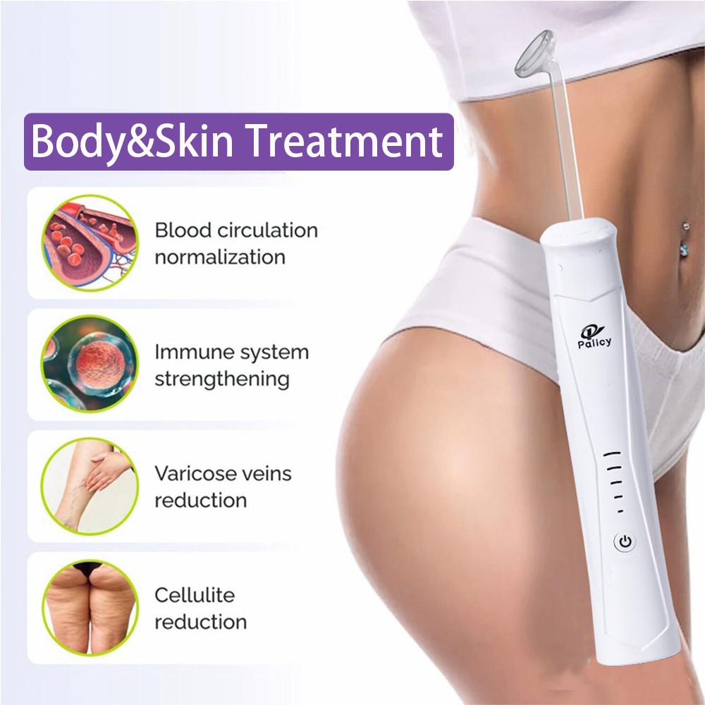Handheld High Frequency Facial Machine Skin Facial Wand with 4 Glass Tubes