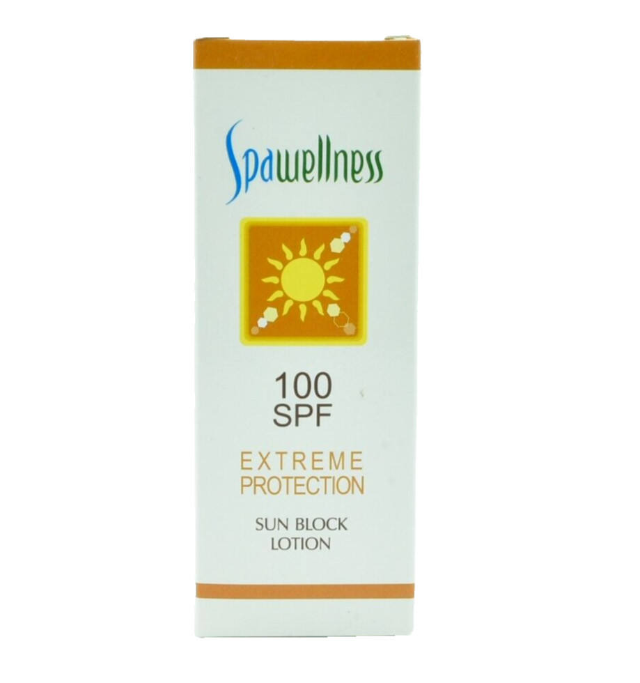 Spawellness Extreme Protection SPF 100 tinted Sun Block Lotion 60ml /2 fl oz New
