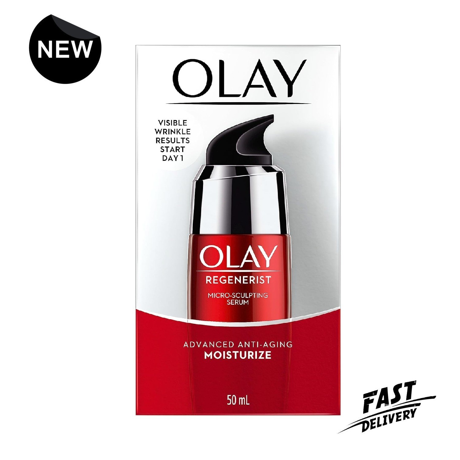 Olay Regenerist Regenerating Serum Fragrance Free 50ml 1.7oz New Pack of 2