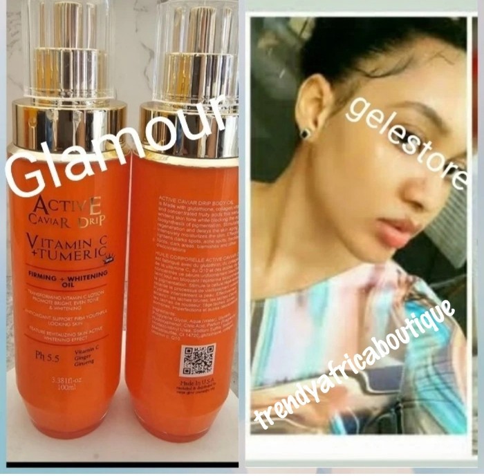X 1 bottle sale: Active cavier with vitamin C & turmeric transforming oil x 1