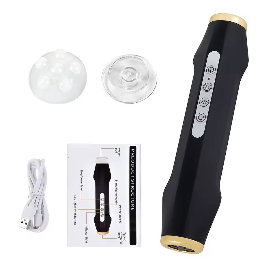 CO2 Oxygen Facial Bubble Pen Spa Machine – Portable Skin Care Beauty Device