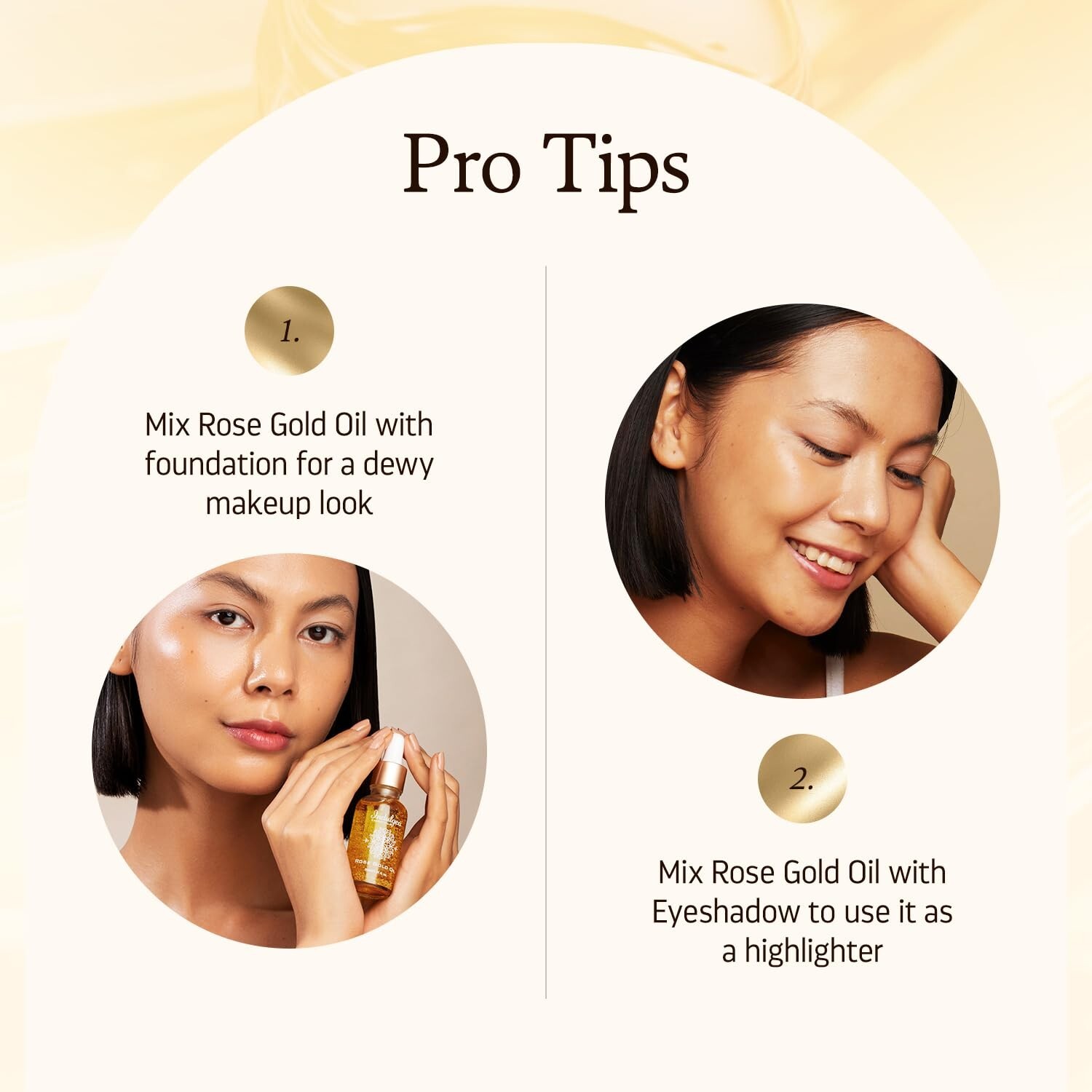 Indulgeo Essentials 24K Rose Gold Beauty Oil for Uneven Skin Tone, Dullness:30ml