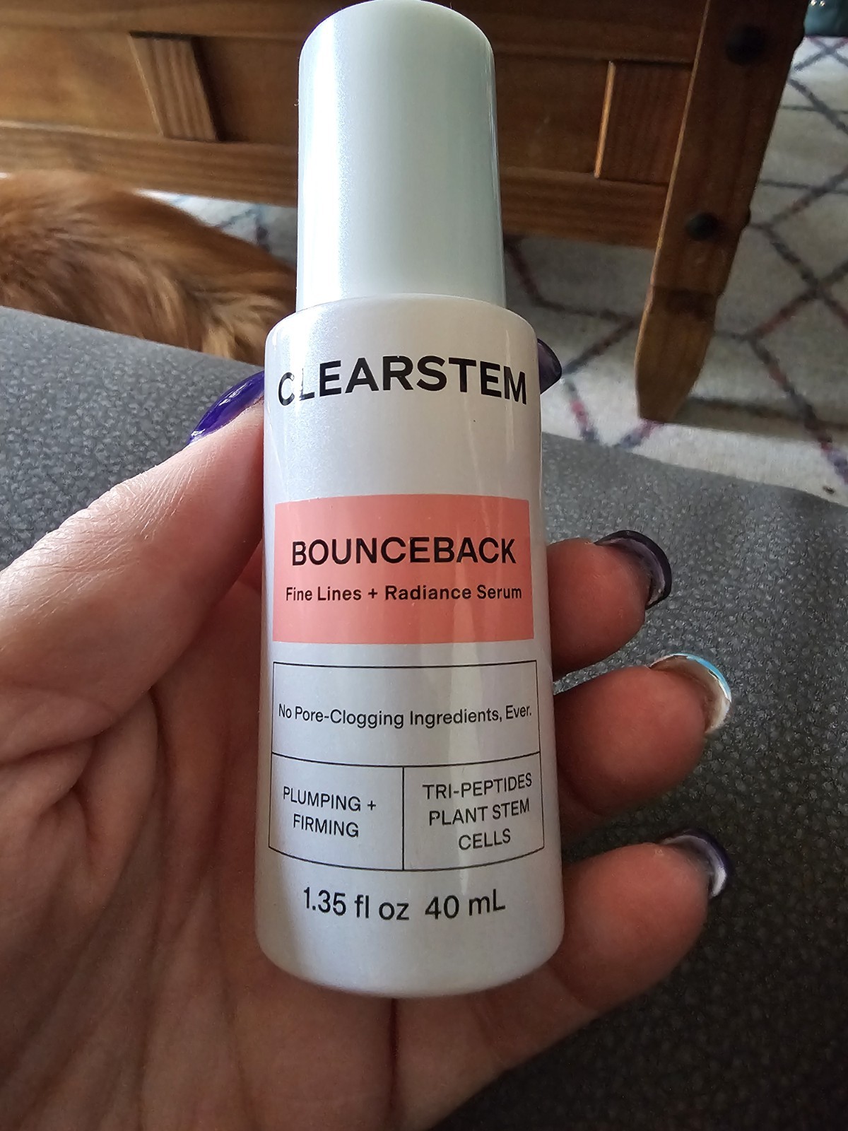 CLEARSTEM Bounceback Fine Lines + Radiance Serum, 1.35 fl oz / 40 mL