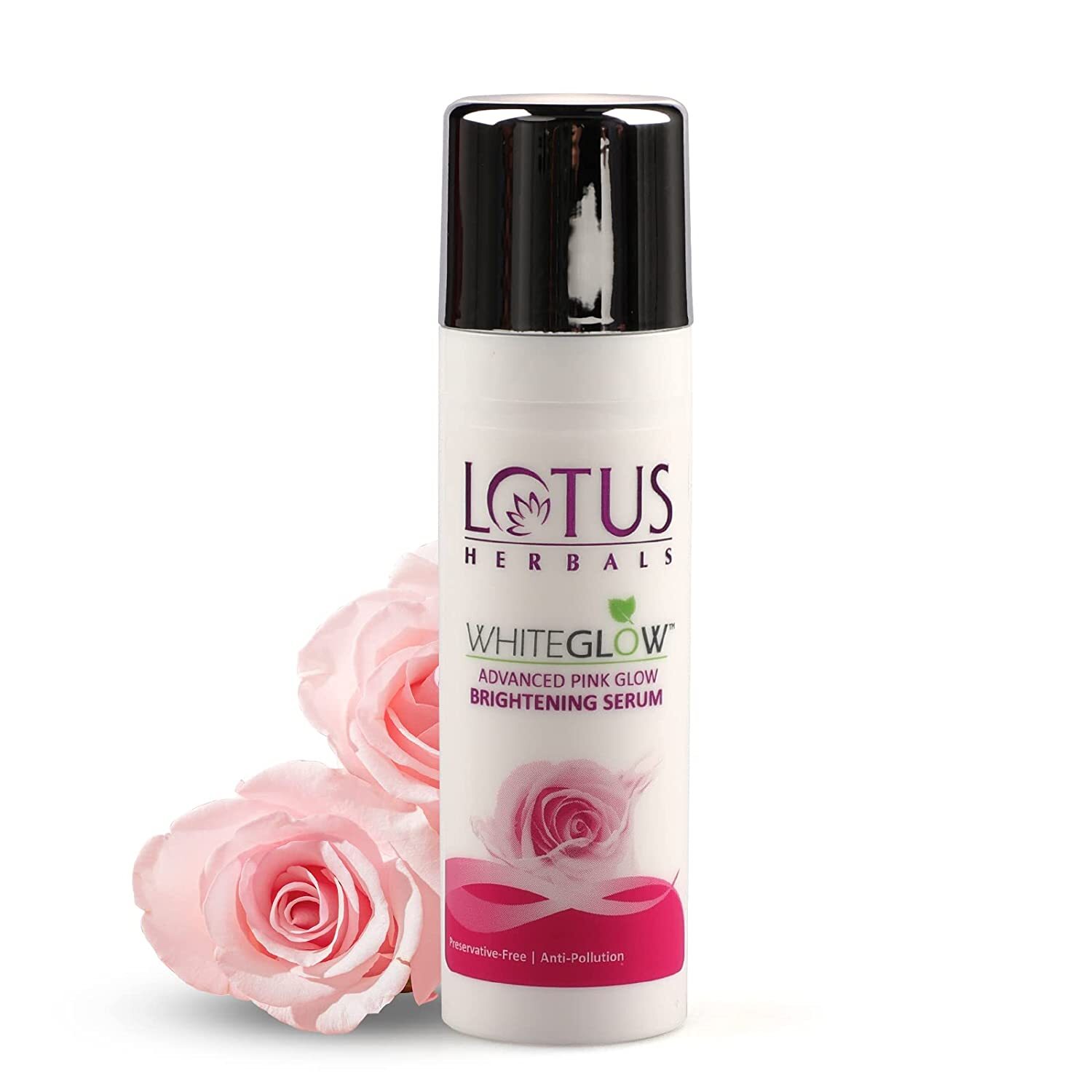 Lotus Herbals Whiteglow Advanced Pink Glow Brightening Serum Dull Skin 30ml.