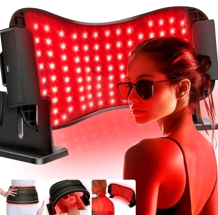 Professional Red Light Therapy Belt 528 LEDs Infrared Body Wrap Wireless w/ Stan