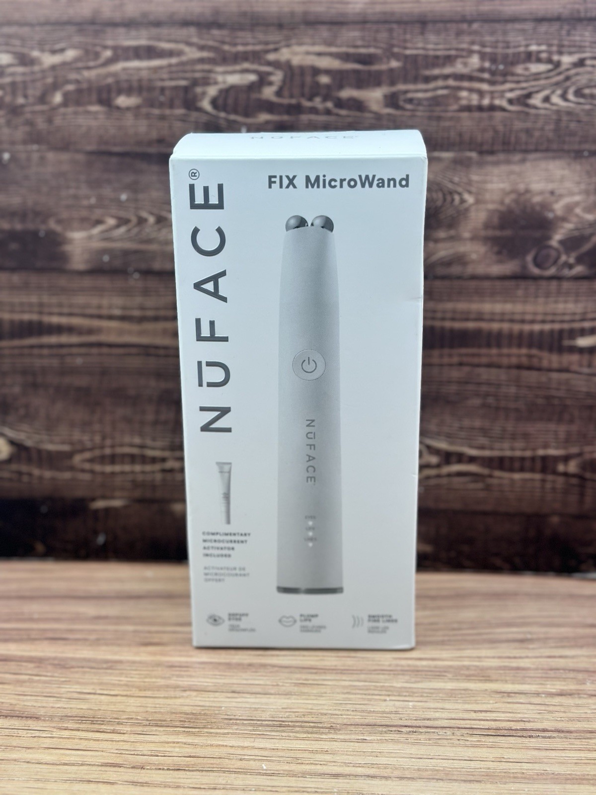 NuFACE FIX MicroWand Eyes, Lips & Lines Microcurrent Anti-Aging Device-New!
