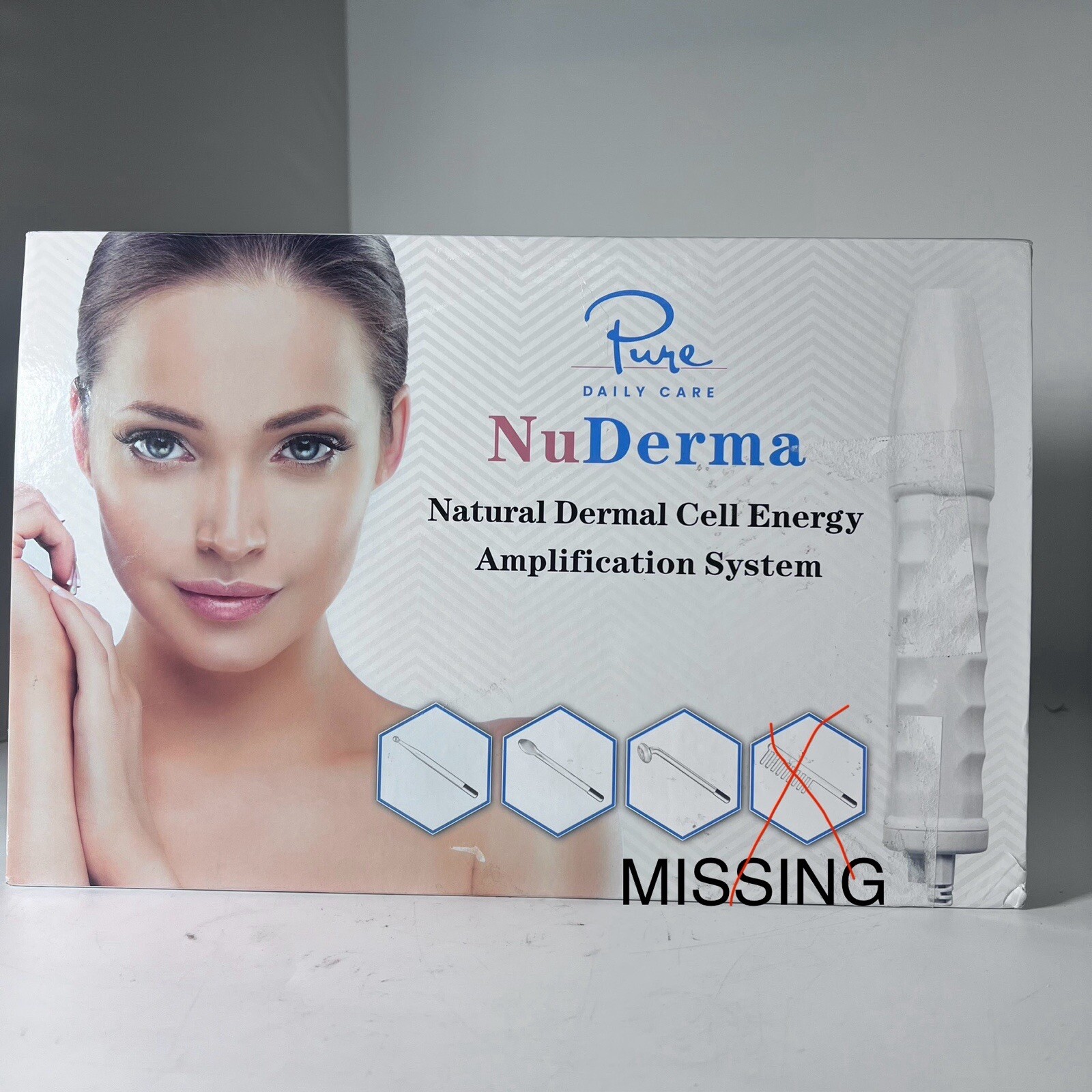 Not Complete Pure NuDerma Natural Dermal Cell Energy Amplification PRE OWNED