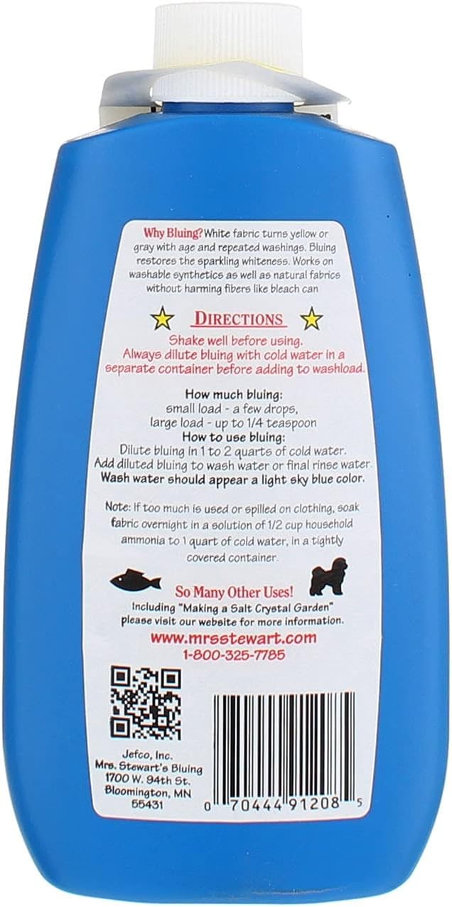 Mrs. Stewart’s Unscented Scent Laundry Whitener 8 Fl Oz (Pack of 6), No Color