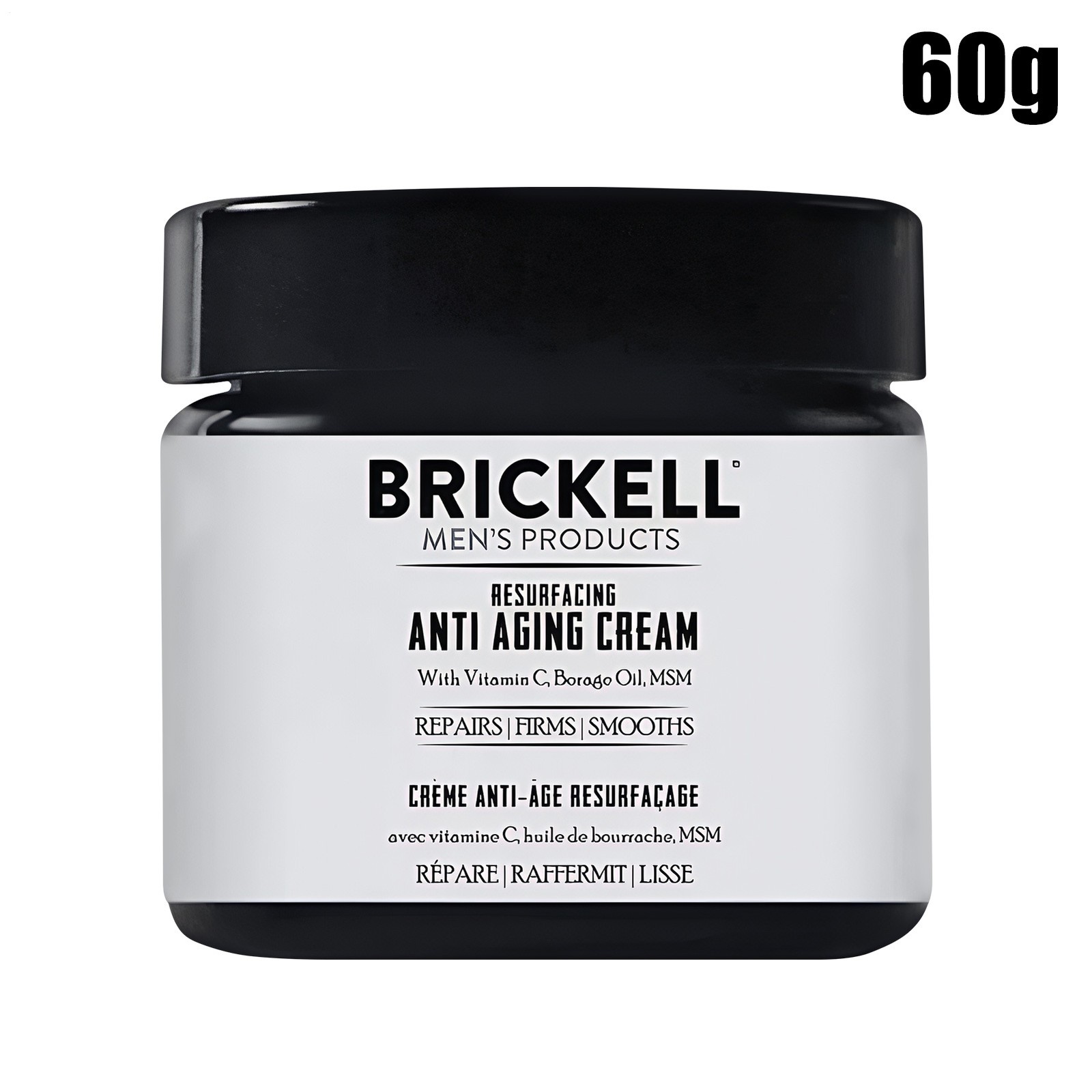 Brickell Men’s Resurfacing Anti-Aging Face Cream Pure Moisturizer Scented 2oz