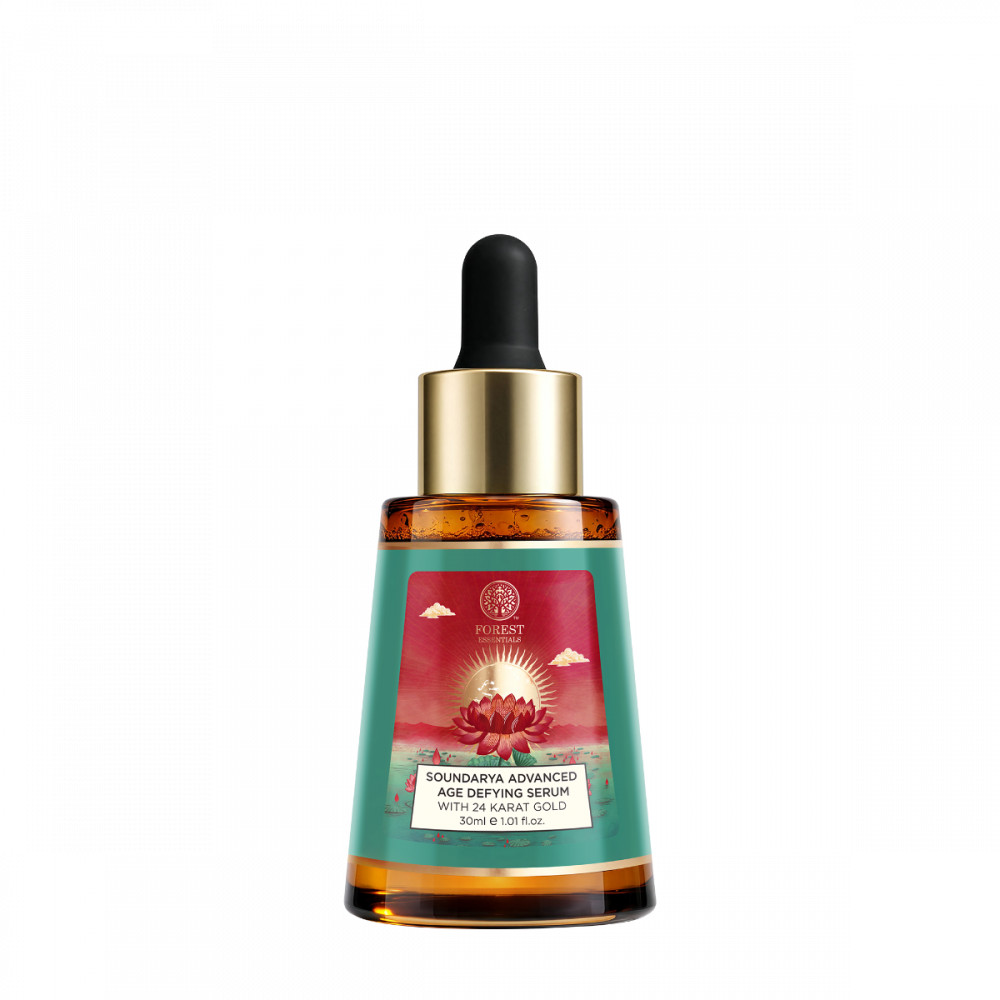 Forest Essentials Soundarya Age Defying Facial Serum 24K Gold Face Serum | 100ml