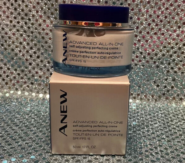 Avon ANEW ADVANCED ALL-IN-ONE Self Adjusting Perfecting Creme SPF15, 1.7oz NOS