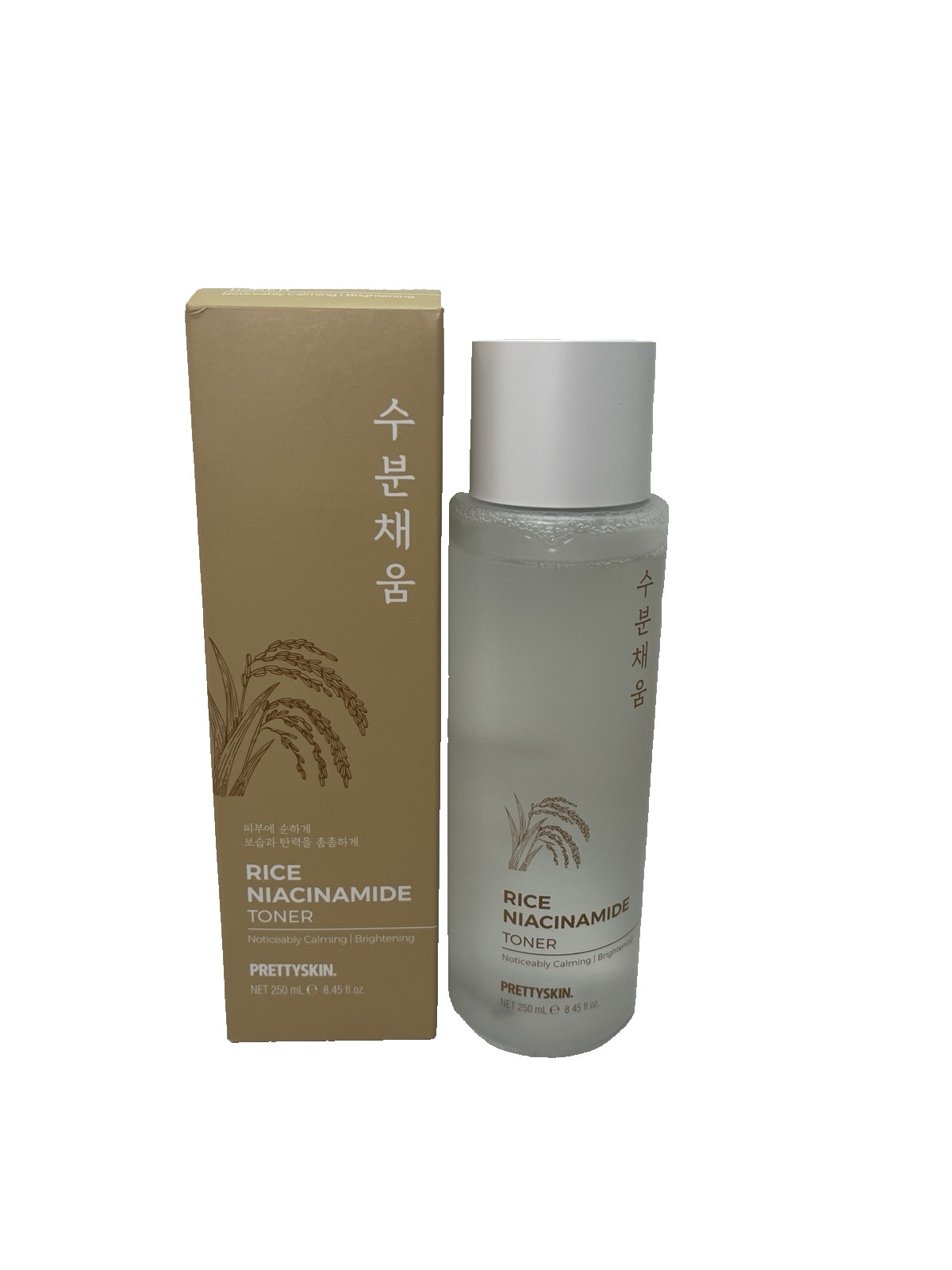 Prettyskin Rice Niacinamide Toner Calming/Brightening 8.45 fl oz Exp 7/2027